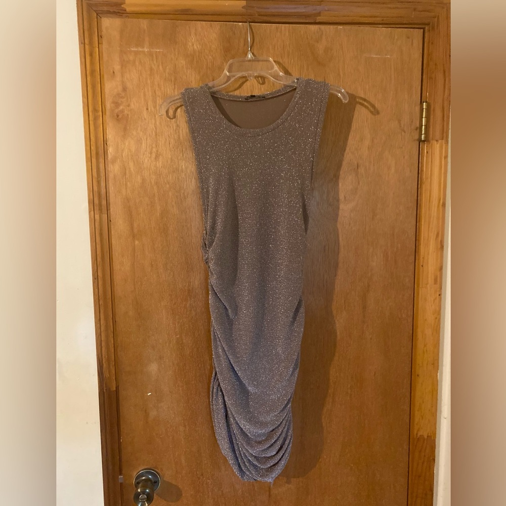 Love tree gold shimmery dress for women